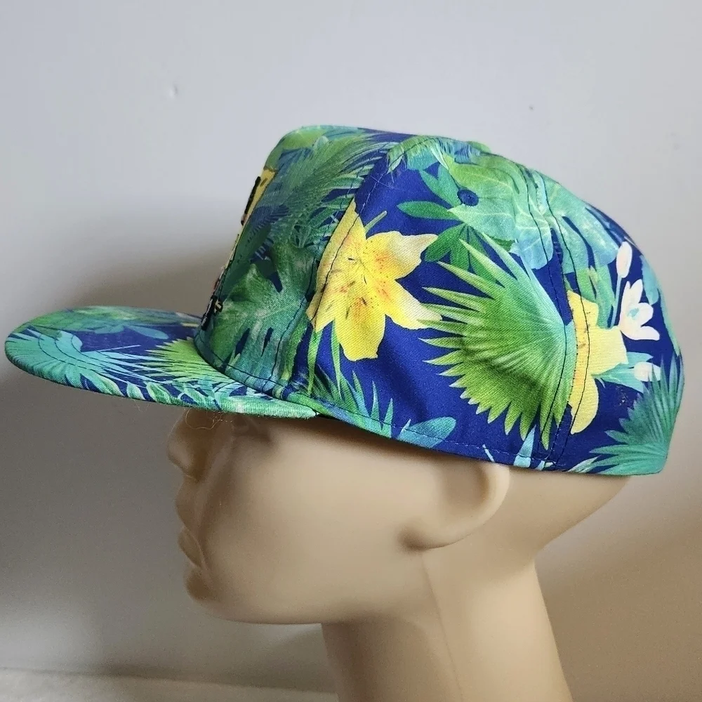 Nickelodeon SpongeBob Squarepants Tropical Blue Green Baseball Hat Cap